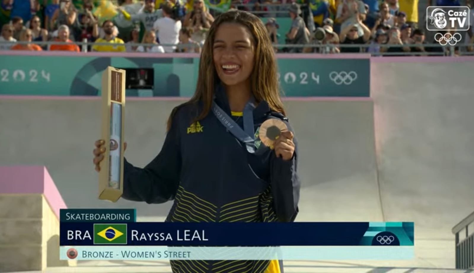 Rayssa Leal conquista medalha de bronze no skate